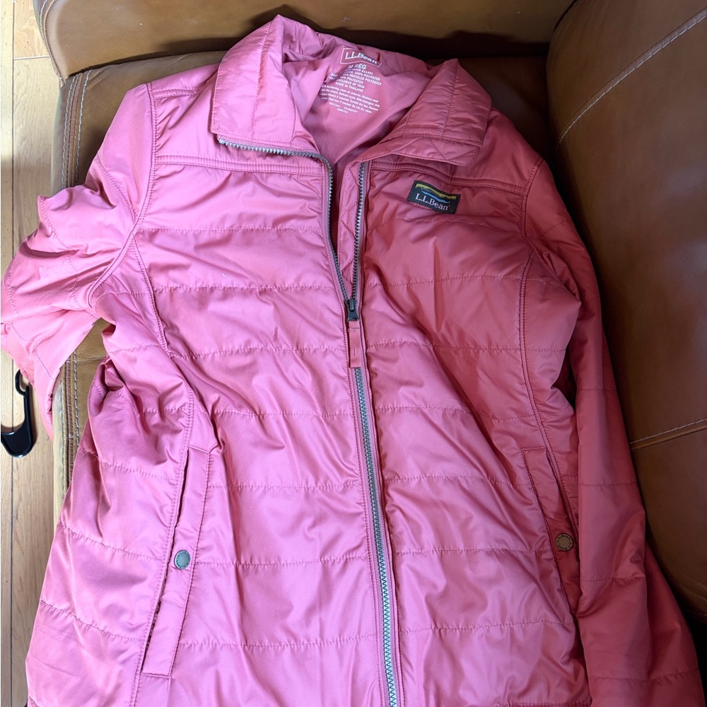 L.L. Bean Coral Quilted Jacket